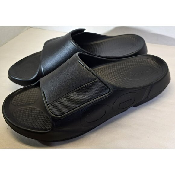 OOFOS Unisex Black Ooahh Sport Flex  slip-on Recovery Comfort Sandal Sz M12- W14 main image 13
